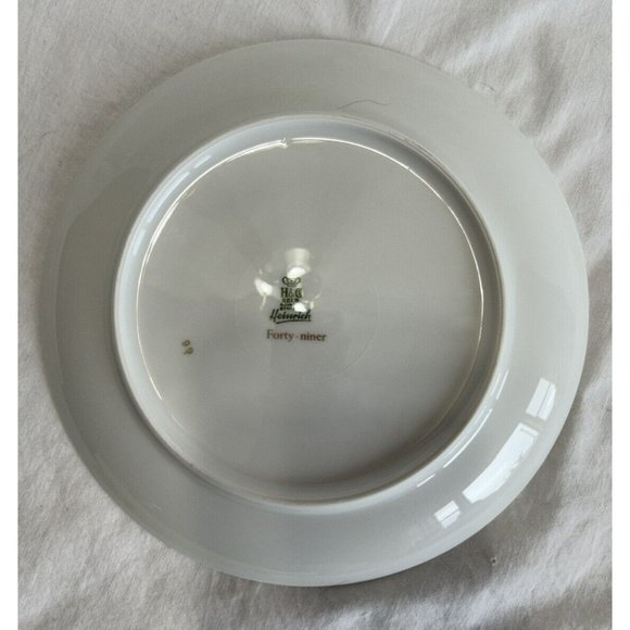 H & C Selb Bavaria Germany Forty-Nine Yellow & Orange Rose Porcelain Side Plate - Picture 4 of 6